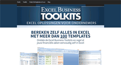 Desktop Screenshot of excelbusinesstoolkits.com
