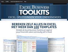 Tablet Screenshot of excelbusinesstoolkits.com